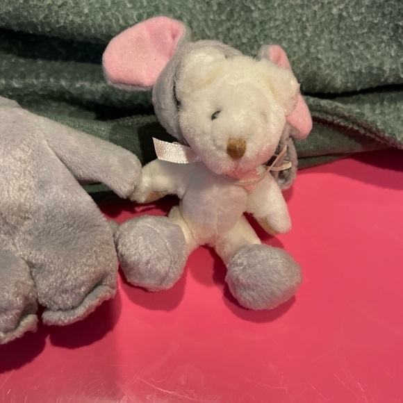 1999 Ganz Jumbo Elephant Costume Bear Plush Jumbo Wee Bear Village Mini H3140 - Picture 3 of 5